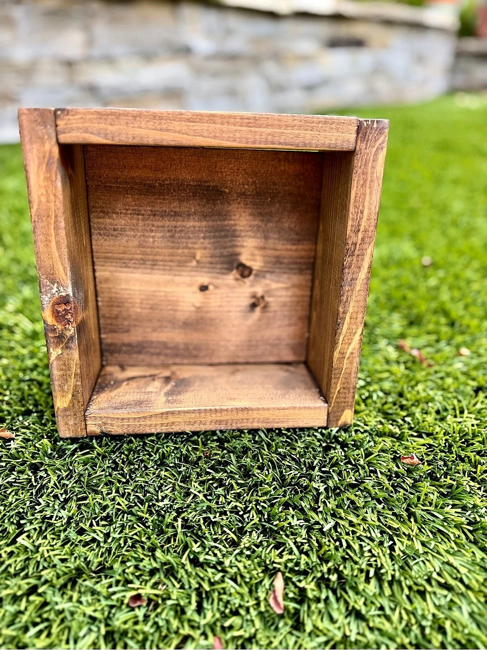 Rustic Brown Wooden Box / Tray